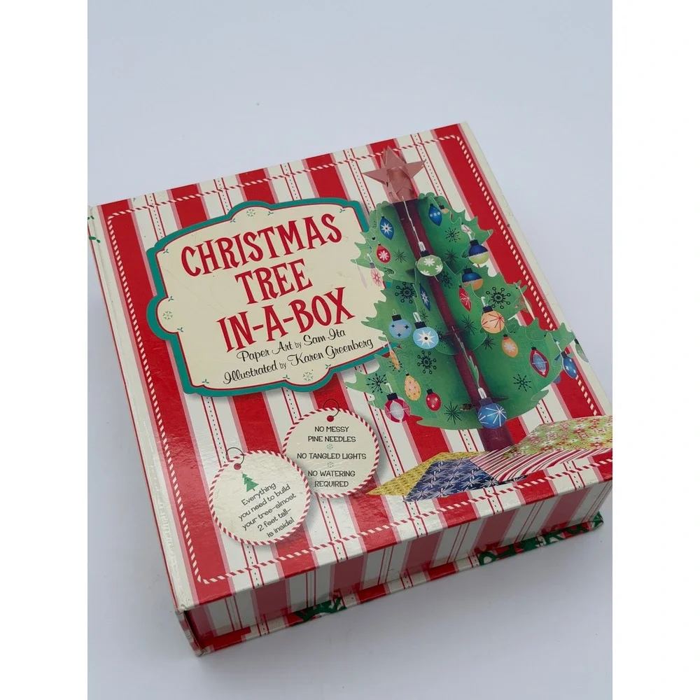 Christmas‎ Tree In-A-Box Paper Art by Sam Ita 2ft Tall Pop-Up Holiday Decor Kit